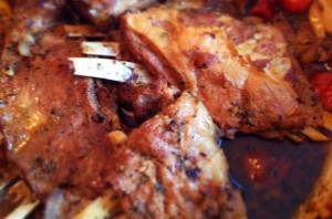 lamb spare ribs marinated in preserved lemons